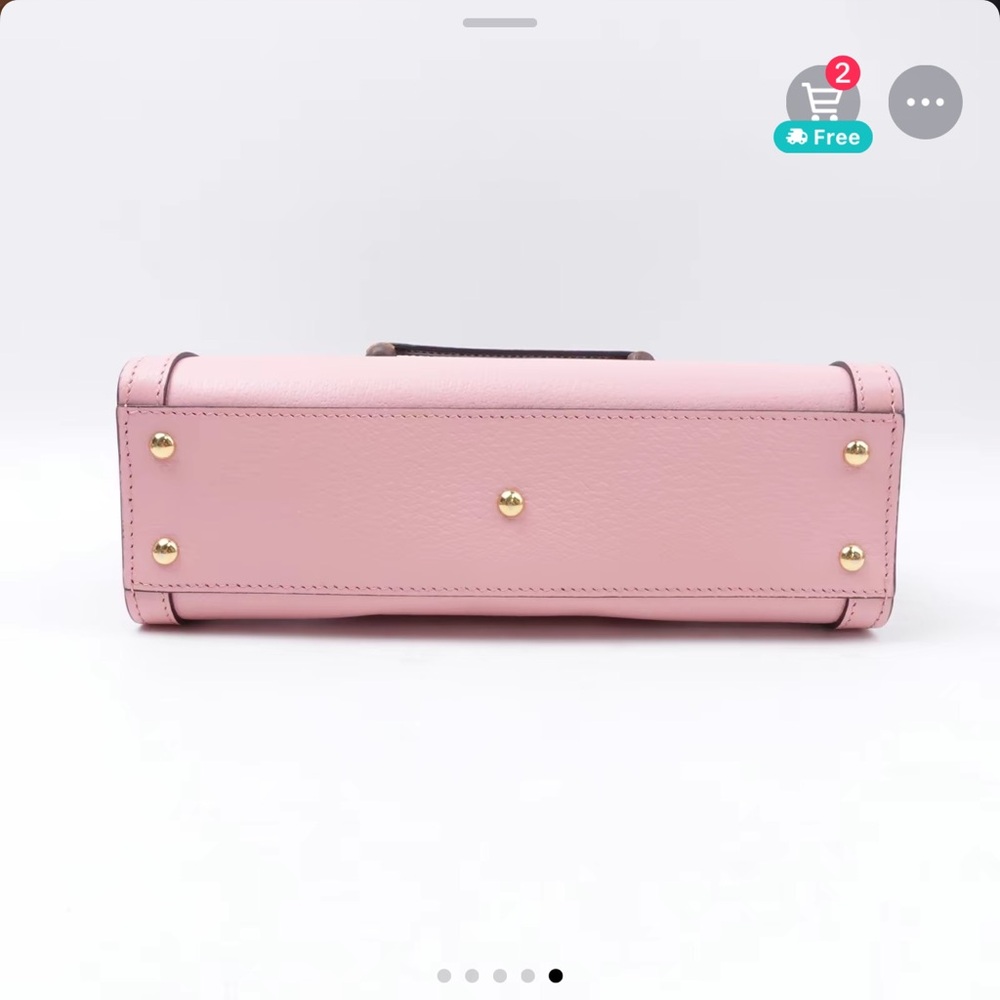 Gucci Pink Bamboo Handle Bag - Picture 4 of 12